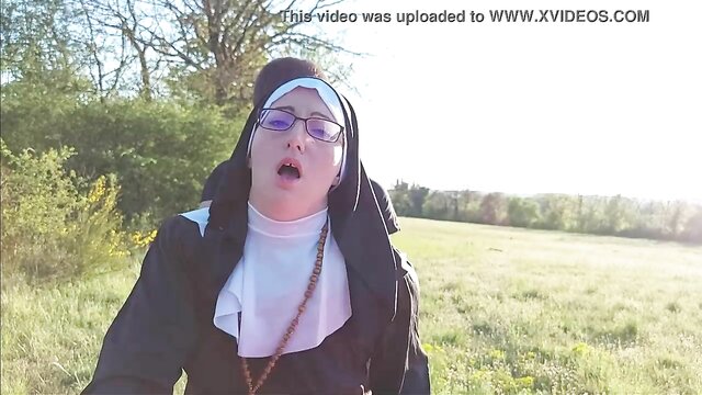 Amateur nun gets her big ass creampied before church - freexxx video by !!